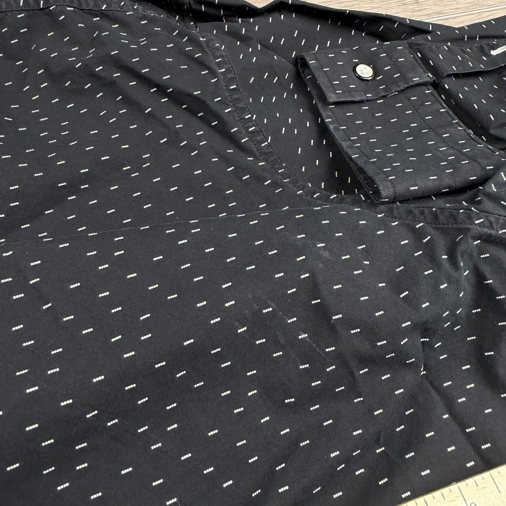 Robert Graham Men's Modern Americana Patterned Button Up Shirt Black XL Read - Picture 5 of 11